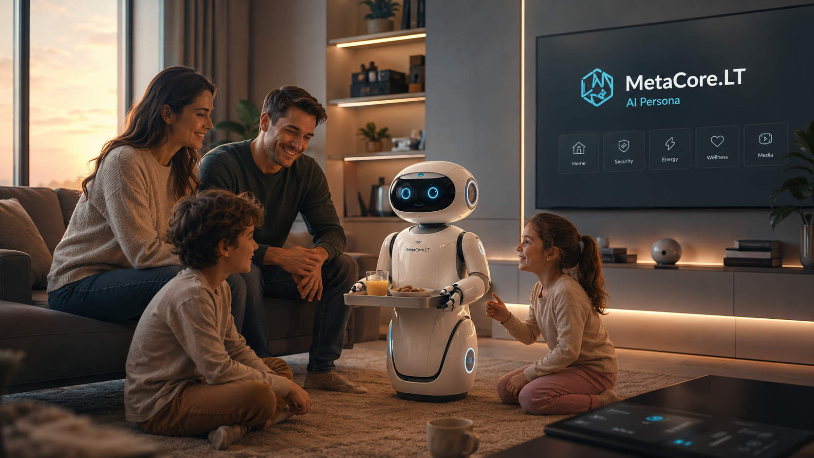 MetaCore Namai — семейная AI-комната с Persona дома